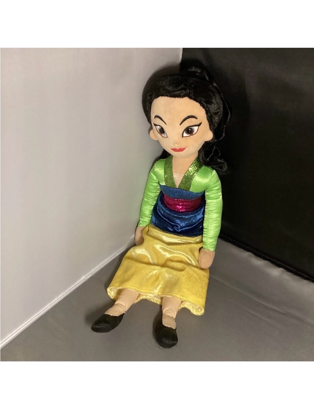 TY Sparkle Mulan Disney Princess Beanie Buddy  Stuffed Plush Toy